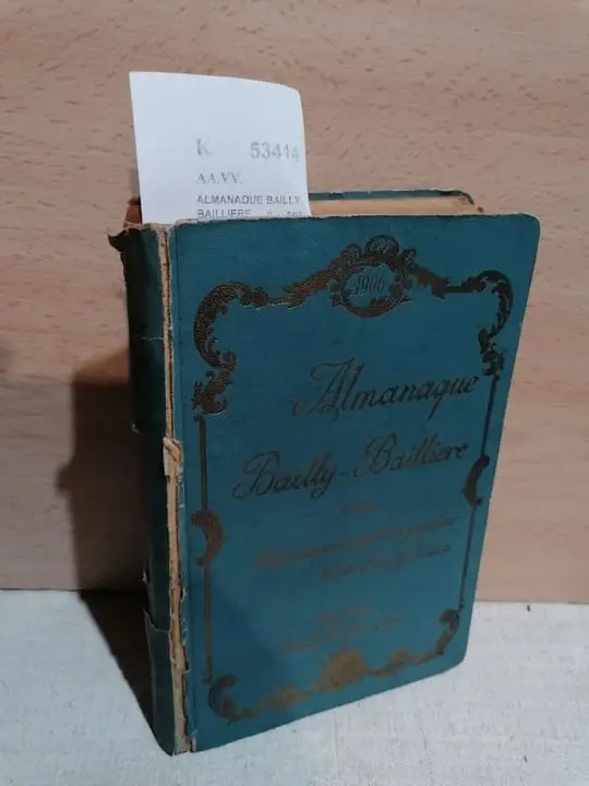 ALMANAQUE BAILLY-BAILLIERE ó sea Pequeña enciclopedia popular de la vida práctica. 1906