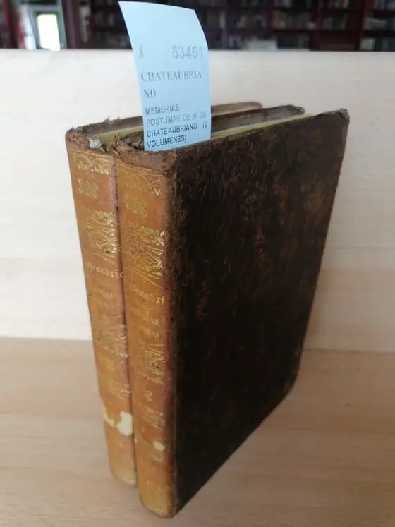 MEMORIAS POSTUMAS DE M. DE CHATEAUBRIAND (2 VOLUMENES)