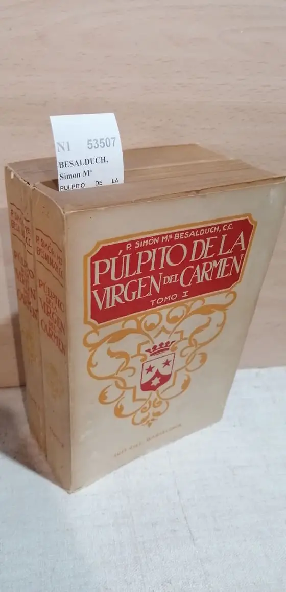 PULPITO DE LA VIRGEN DEL CARMEN por el P.— (2 VOLUMENES)