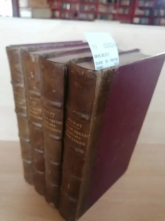 GUIDE DU PRETRE DANS SES PREDICATIONS (4 VOLUMENES) CHOIX ET DEVELOPPEMENTS DES SUJETS par M. Labbe —