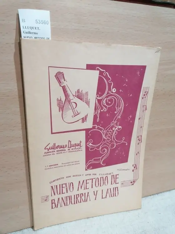 NUEVO METODO DE BANDURRIA Y LAUD COMPUESTO CON MUSICA Y CIFRA por —