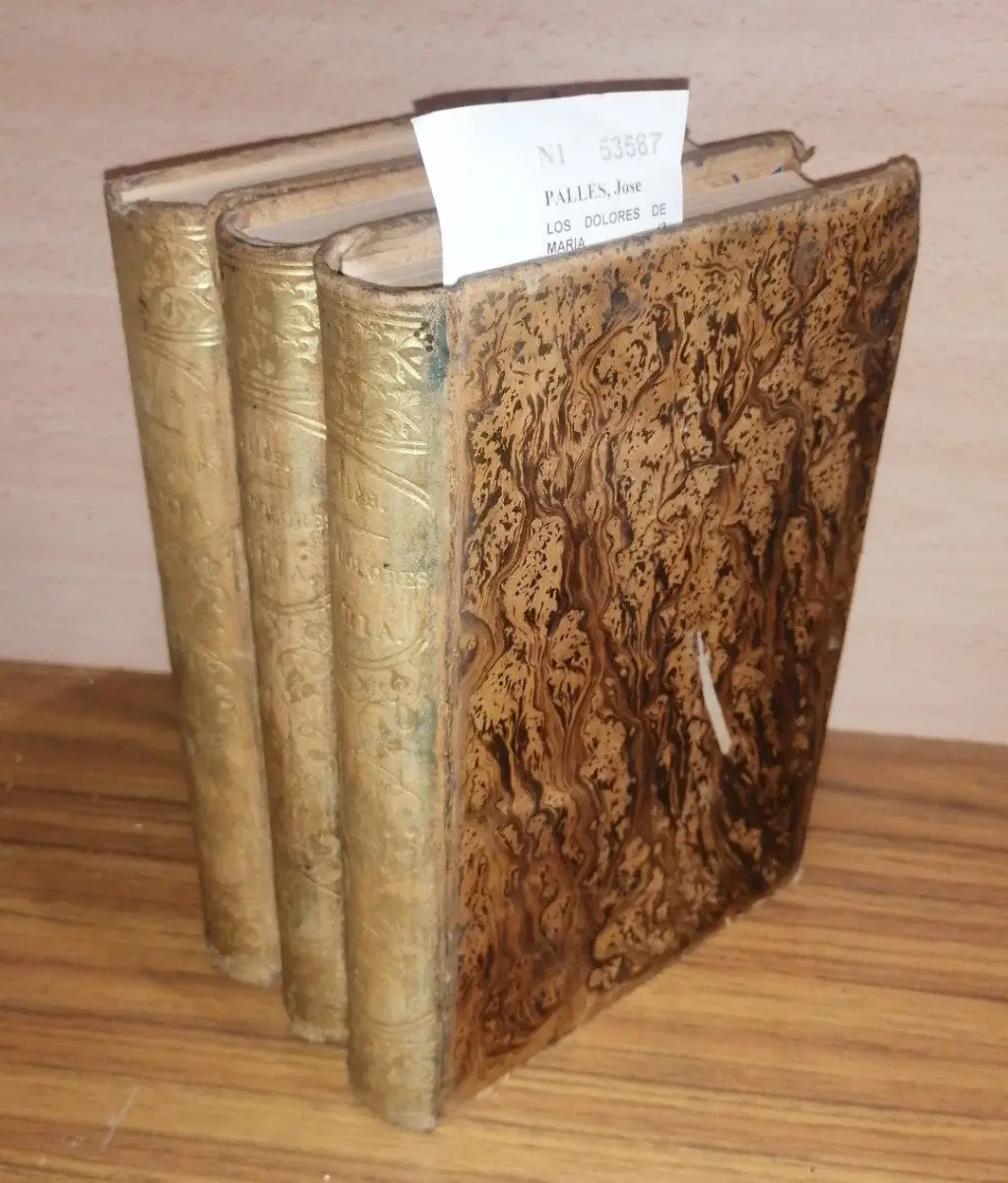 LOS DOLORES DE MARIA (3 VOLUMENES) descritos EN FORMA EPISODICA Y DIALOGADA por —. Obra ilustrada con 28 magnificas laminas del celebra artista aleman ELSTER