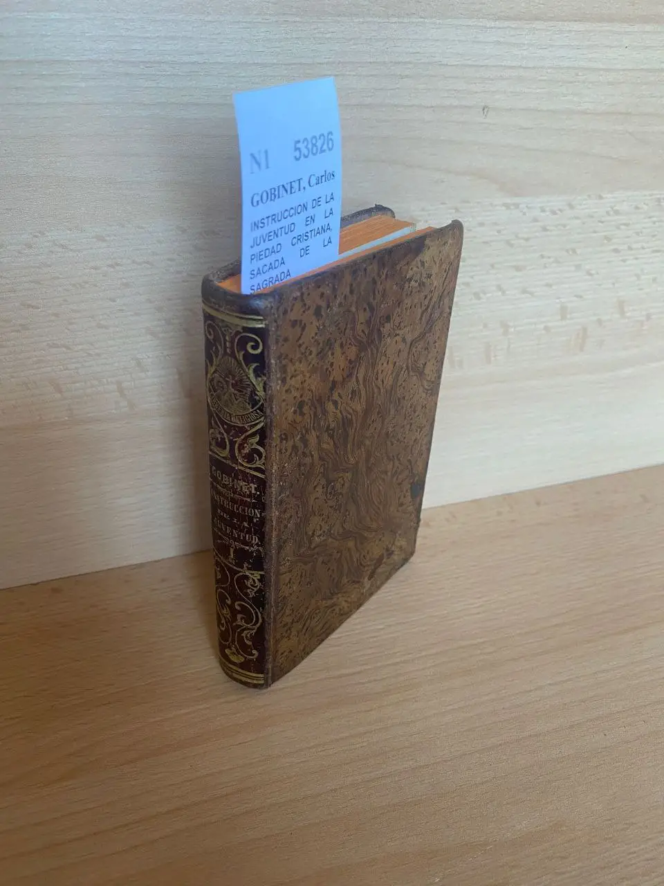 INSTRUCCION DE LA JUVENTUD EN LA PIEDAD CRISTIANA, SACADA DE LA SAGRADA ESCRITURA Y LOS SANTOS PADRES por — TOMO I.