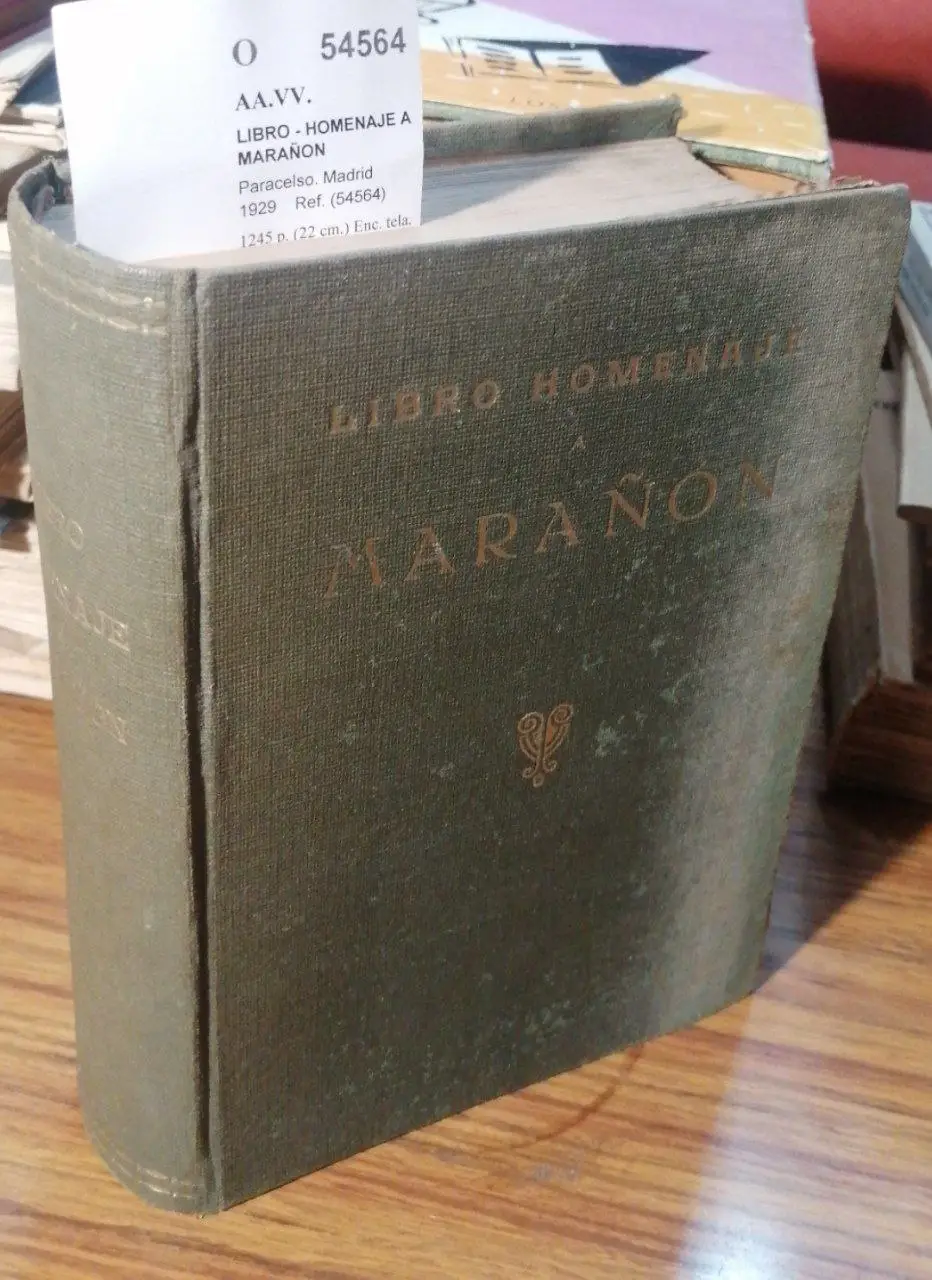 LIBRO – HOMENAJE A MARAÑON