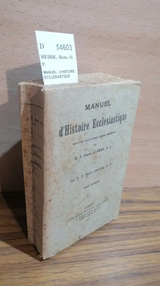 MANUEL d´HISTOIRE ECCLESIASTIQUE