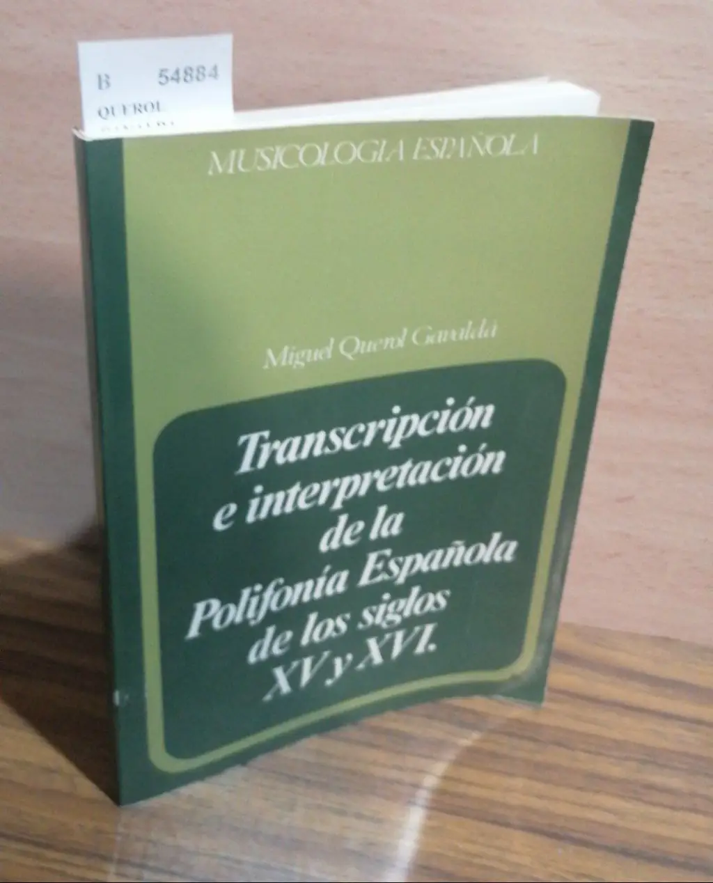 TRANSCRIPCION E INTERPRETACION DE LA POLIFONIA ESPAÑOLA DE LOS SIGLOS XV Y XVI