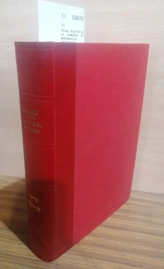 Revista: BOLETIN DE LA COMISION DE MONUMENTOS HISTORICOS Y ARTISTICOS DE NAVARRA. CUARTA EPOCA. AÑOS 1934, 1935 Y 1936. TOMOS XVIII, XIX Y XX.