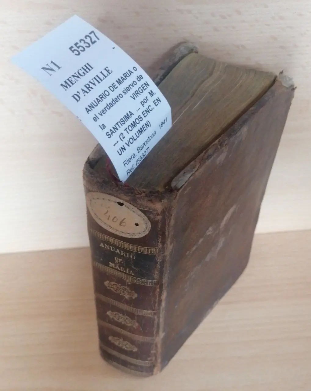 ANUARIO DE MARIA o el verdadero siervo de la VIRGEN SANTISIMA … por M. — (2 TOMOS ENC. EN UN VOLUMEN)