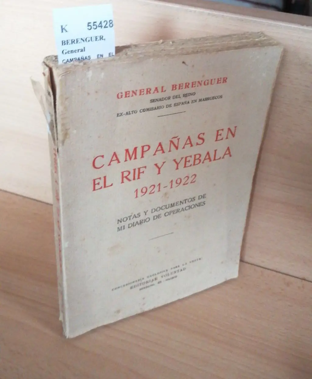 CAMPAÑAS EN EL RIF Y YEBALA 1921-1922