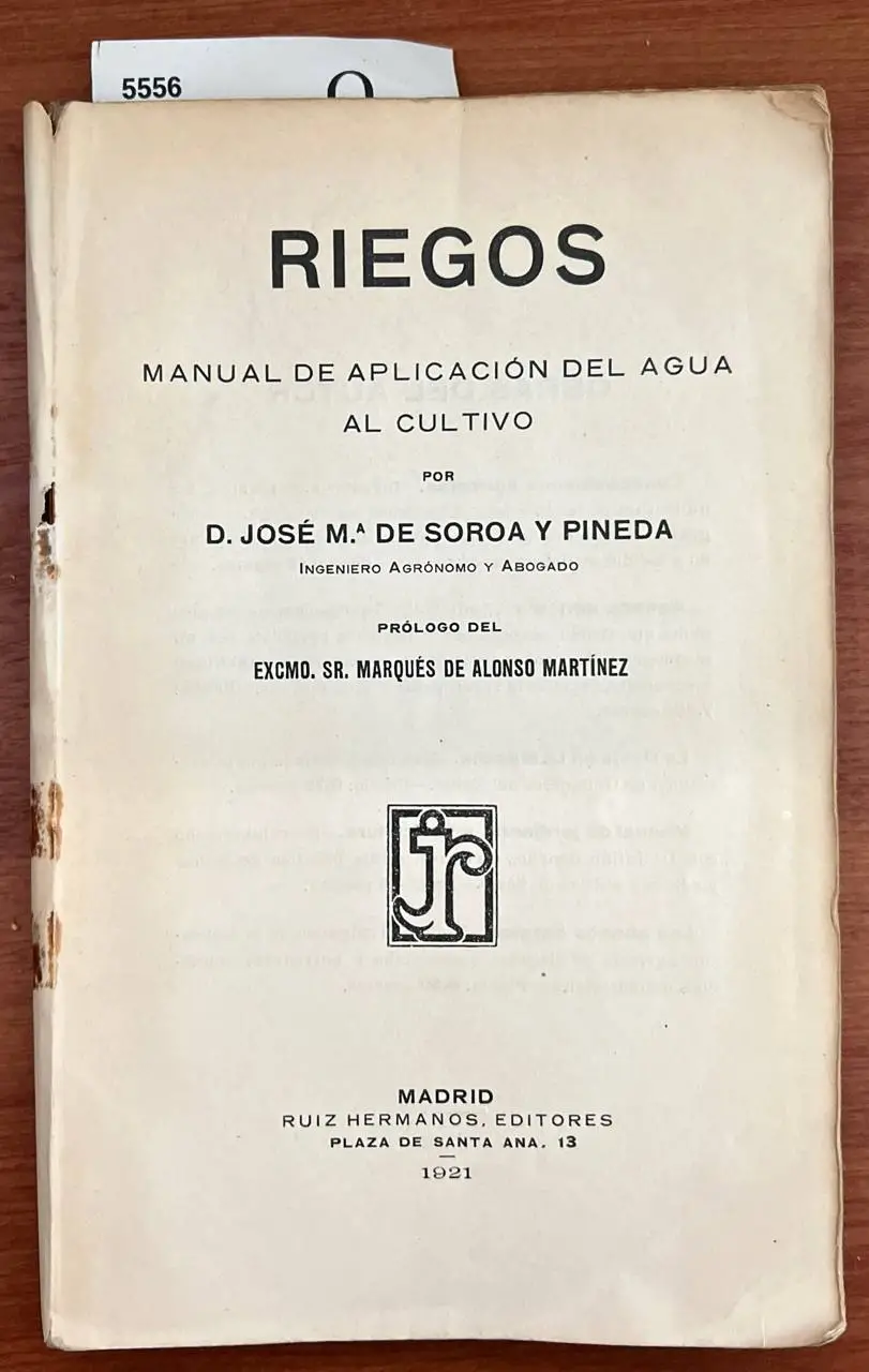 Riegos. Manual de aplicación del agua al cultivo.