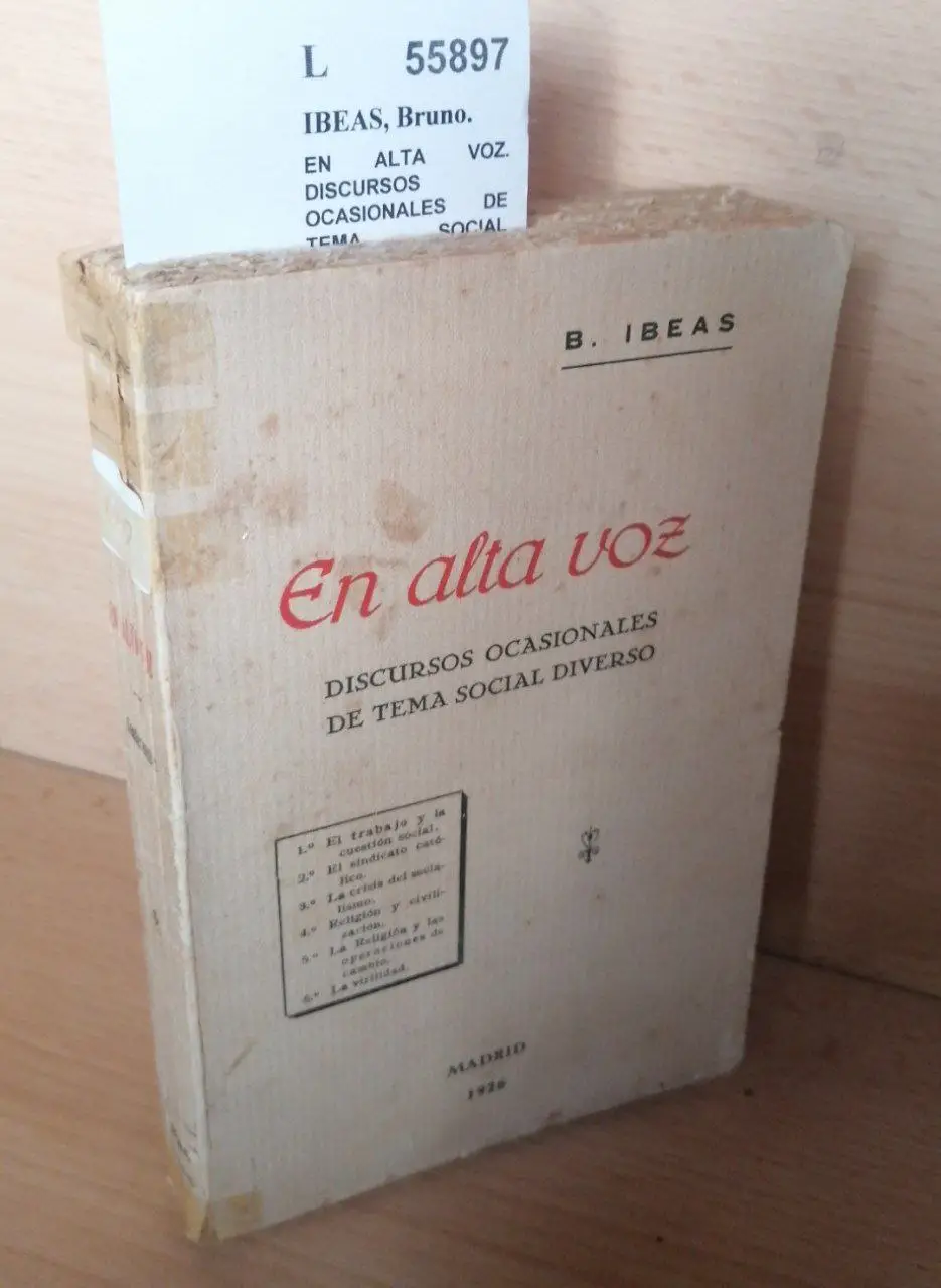 EN ALTA VOZ. DISCURSOS OCASIONALES DE TEMA SOCIAL DIVERSO