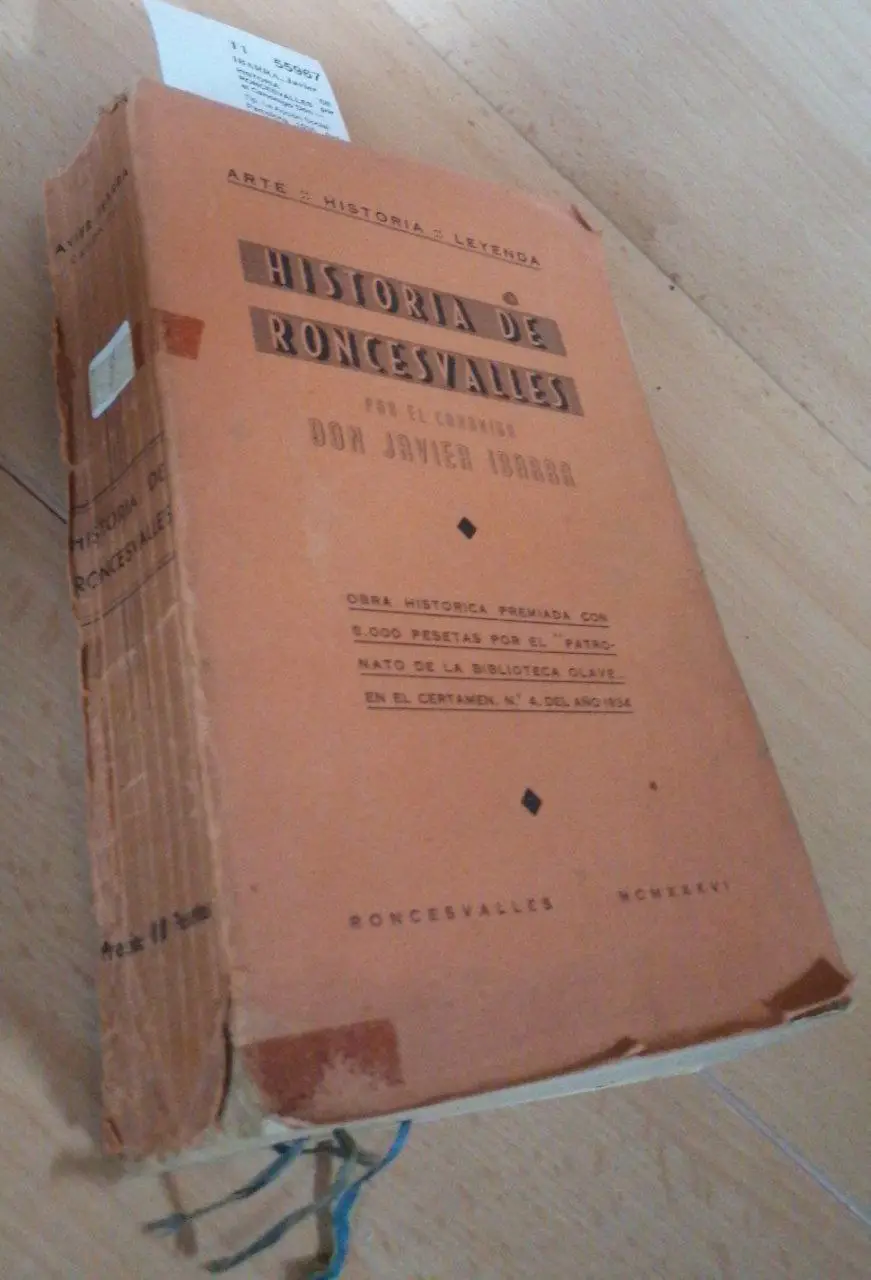 HISTORIA DE RONCESVALLES por el Canonigo Don —