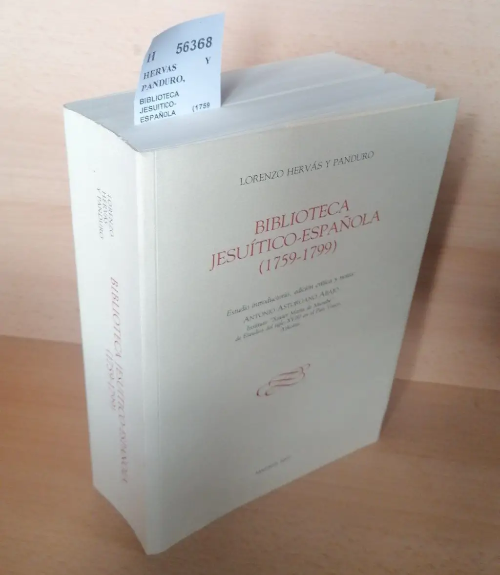 BIBLIOTECA JESUITICO-ESPAÑOLA (1759-1799)