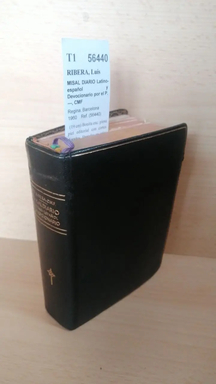 MISAL DIARIO Latino-español y Devocionario por el P. —, CMF