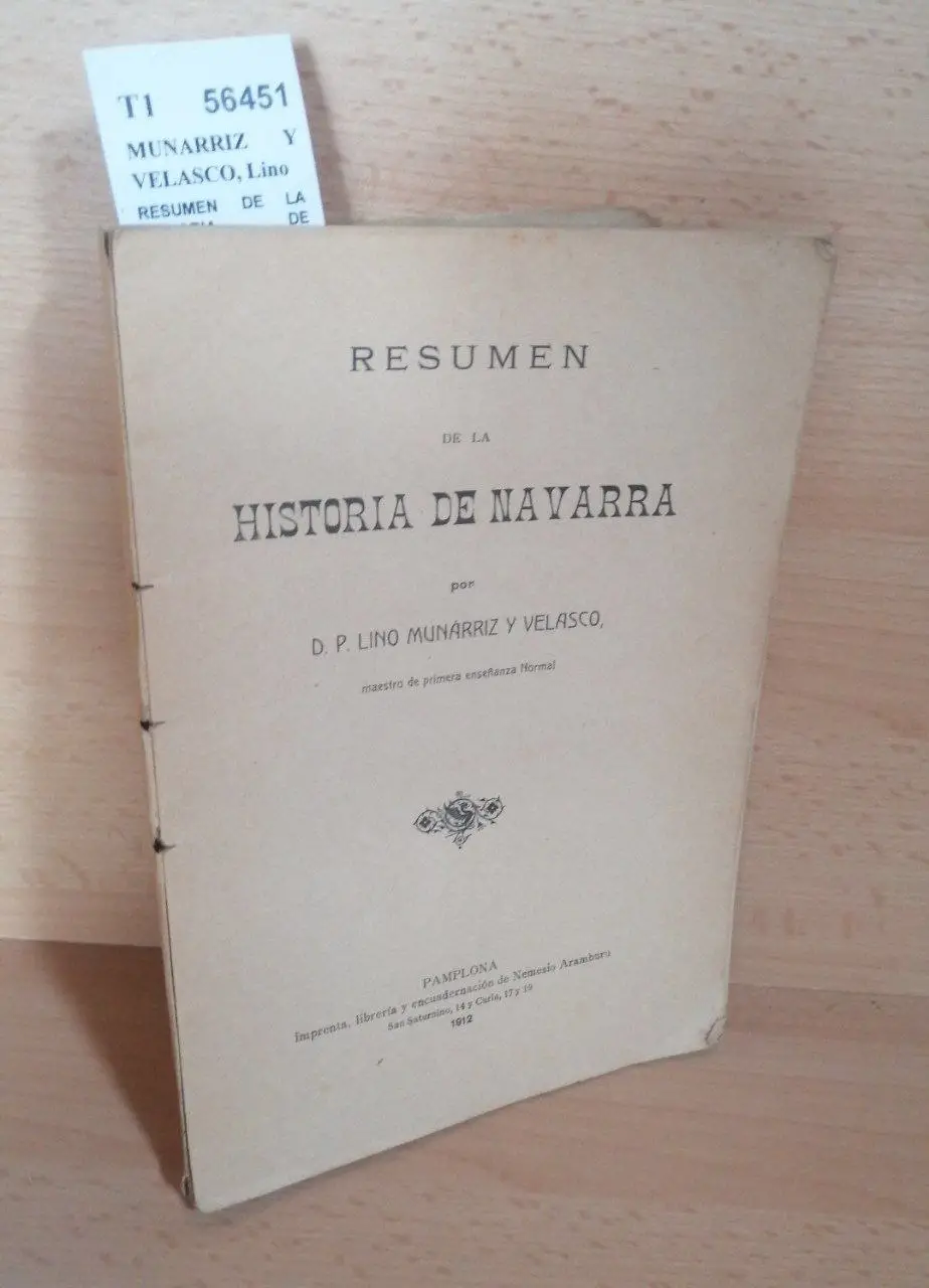 RESUMEN DE LA HISTORIA DE NAVARRA por D. P. —.