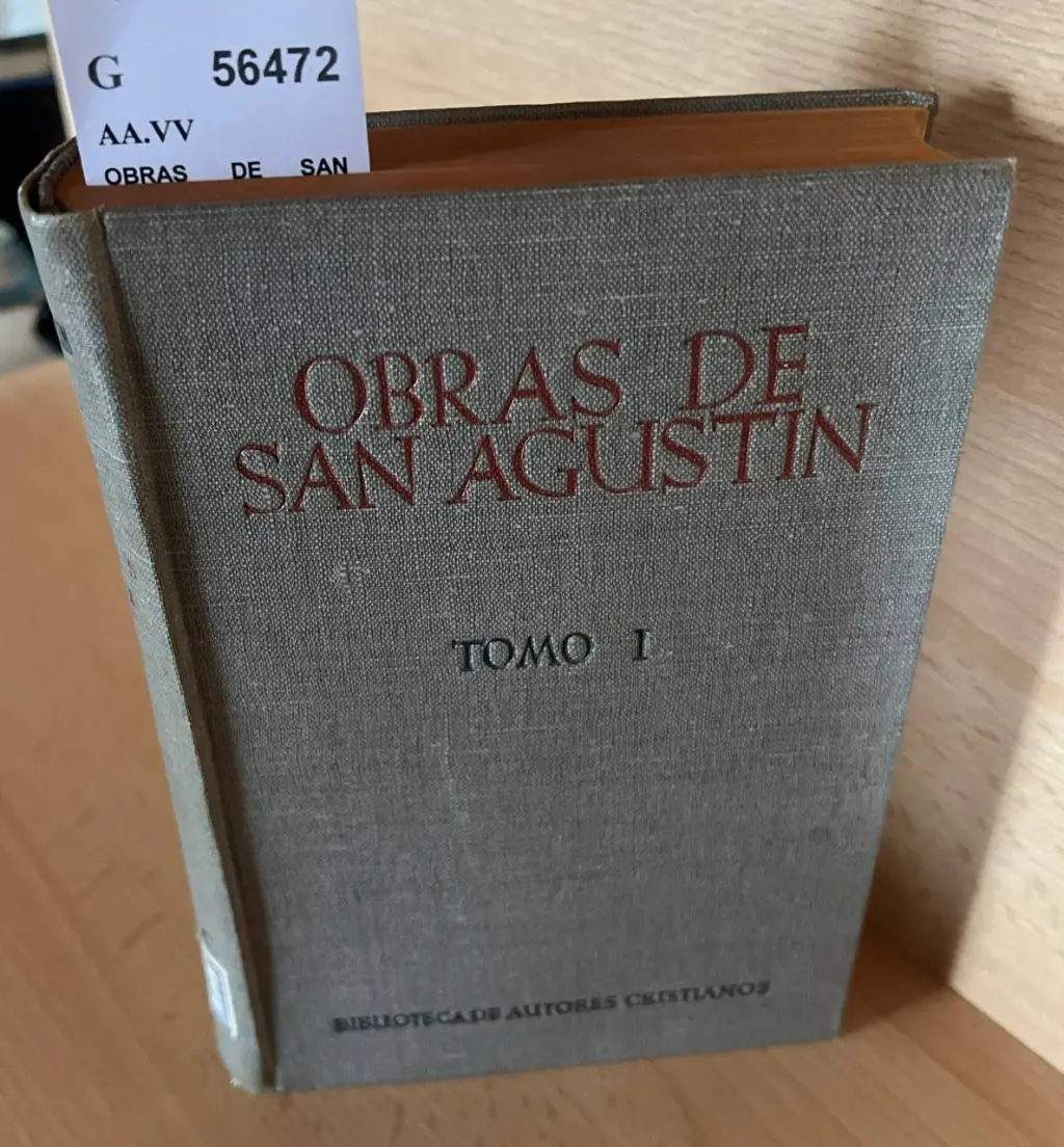 OBRAS DE SAN AGUSTIN. TOMO I.