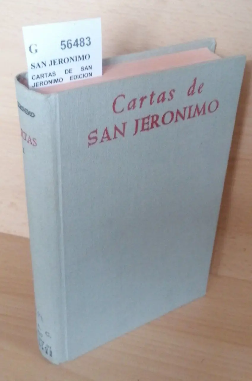 CARTAS DE SAN JERONIMO EDICION BILINGÜE I.