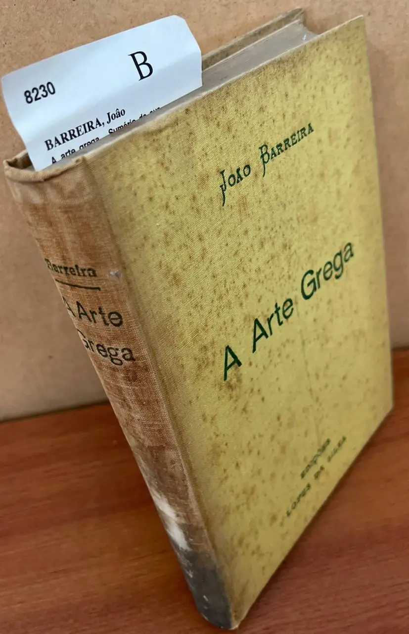 A arte grega. Sumário da sua história.