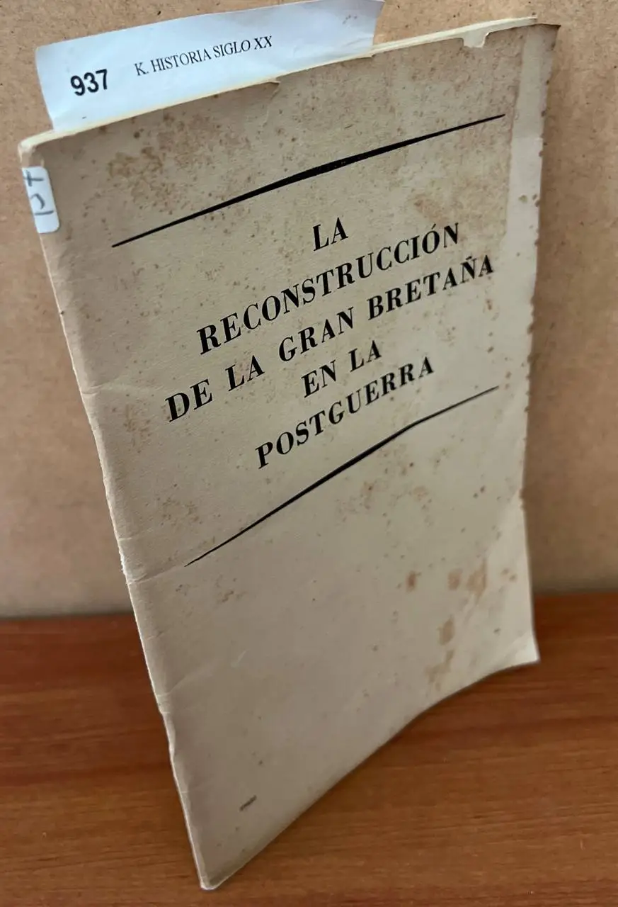 La reconstrucción de Gran Bretaña en la postguerra 42-43. Memorandum