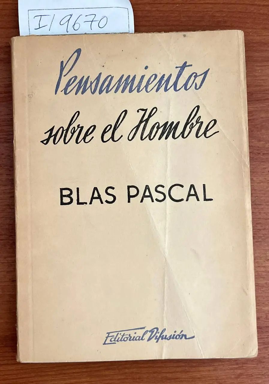 Pensamientos sobre el hombre.